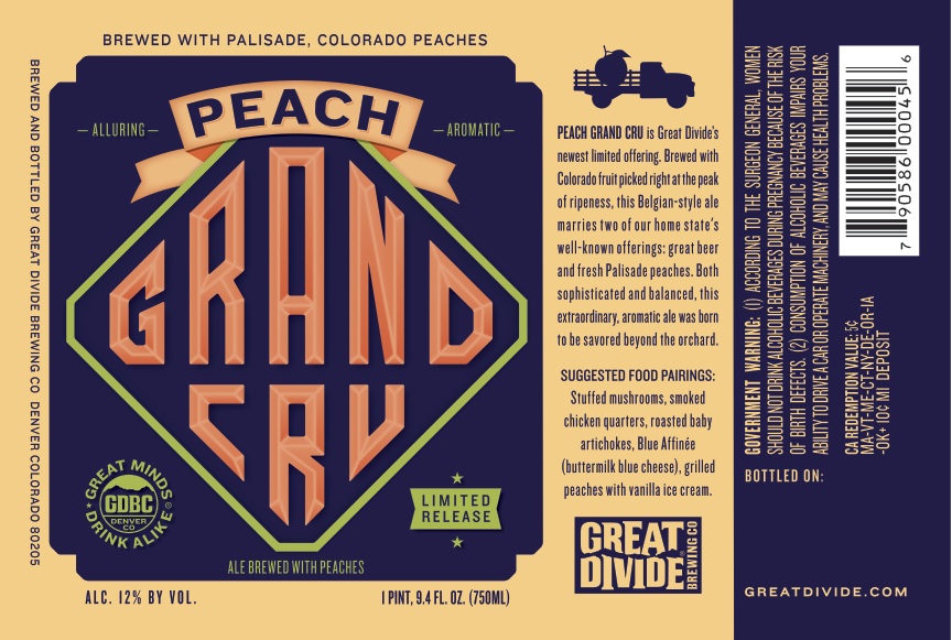 Peach Grand Cru Label